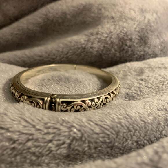 Sacred Cross Hinged Bangle - , - Picture 4 of 5